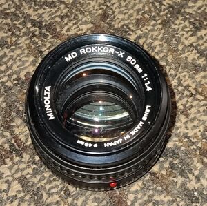 Minolta MD Rokkor-X 50mm vintage lens